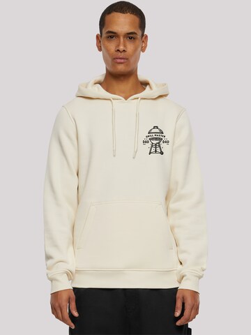 Sweat-shirt 'Vatertag Grill Master für BBQ-Väter' F4NT4STIC en beige : devant