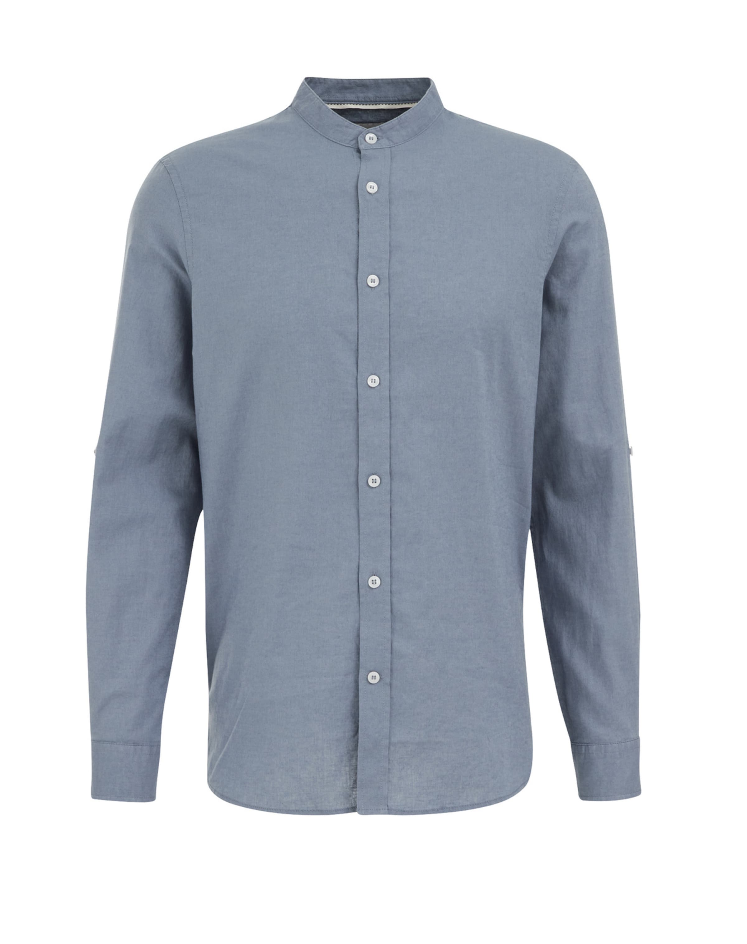 WE Fashion Regular fit Πουκάμισο σε μπλε: μπροστά