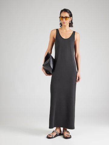 Karo Kauer Kleid in Schwarz: Vorderseite