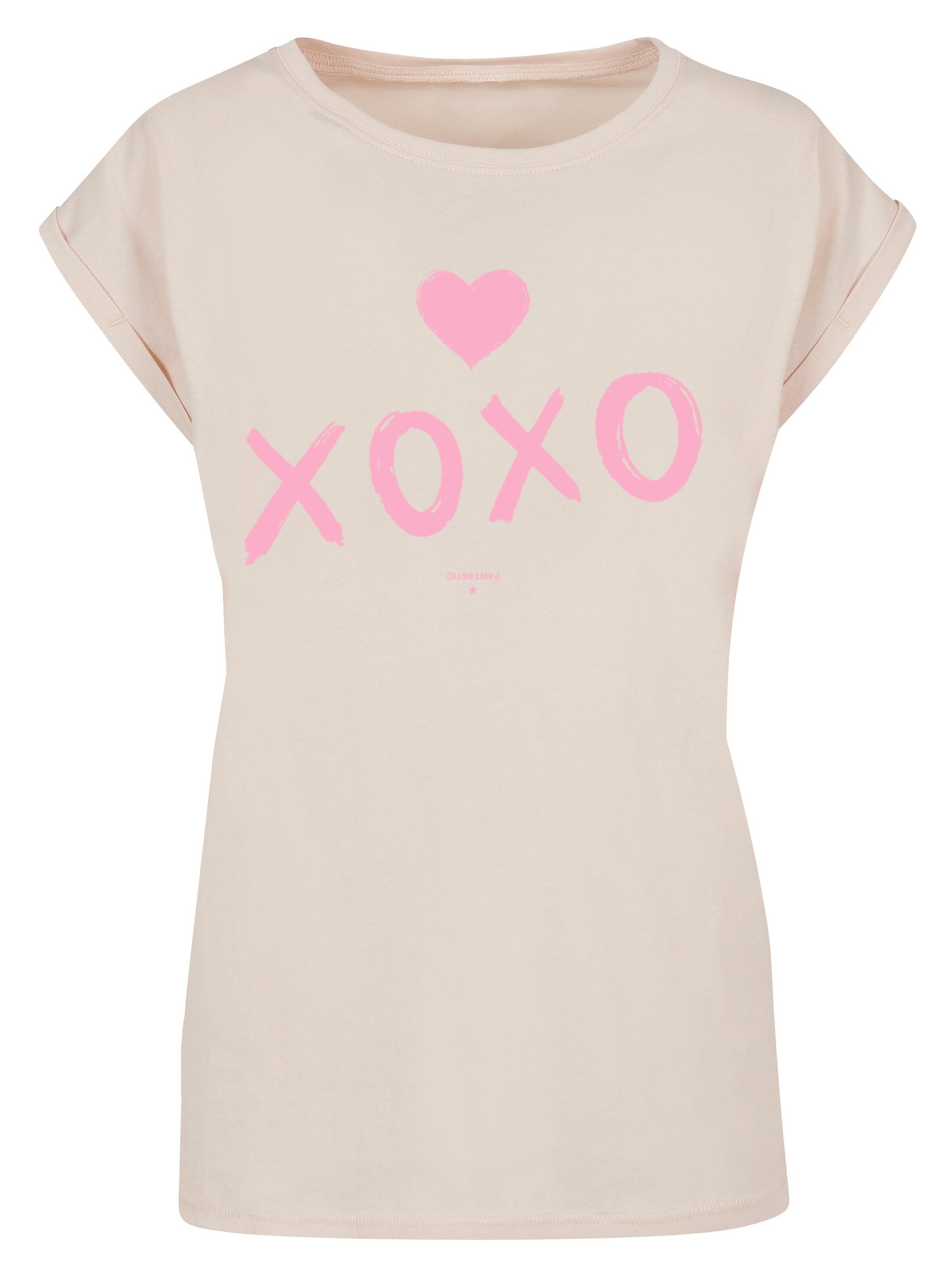T-shirt F4NT4STIC en beige : devant