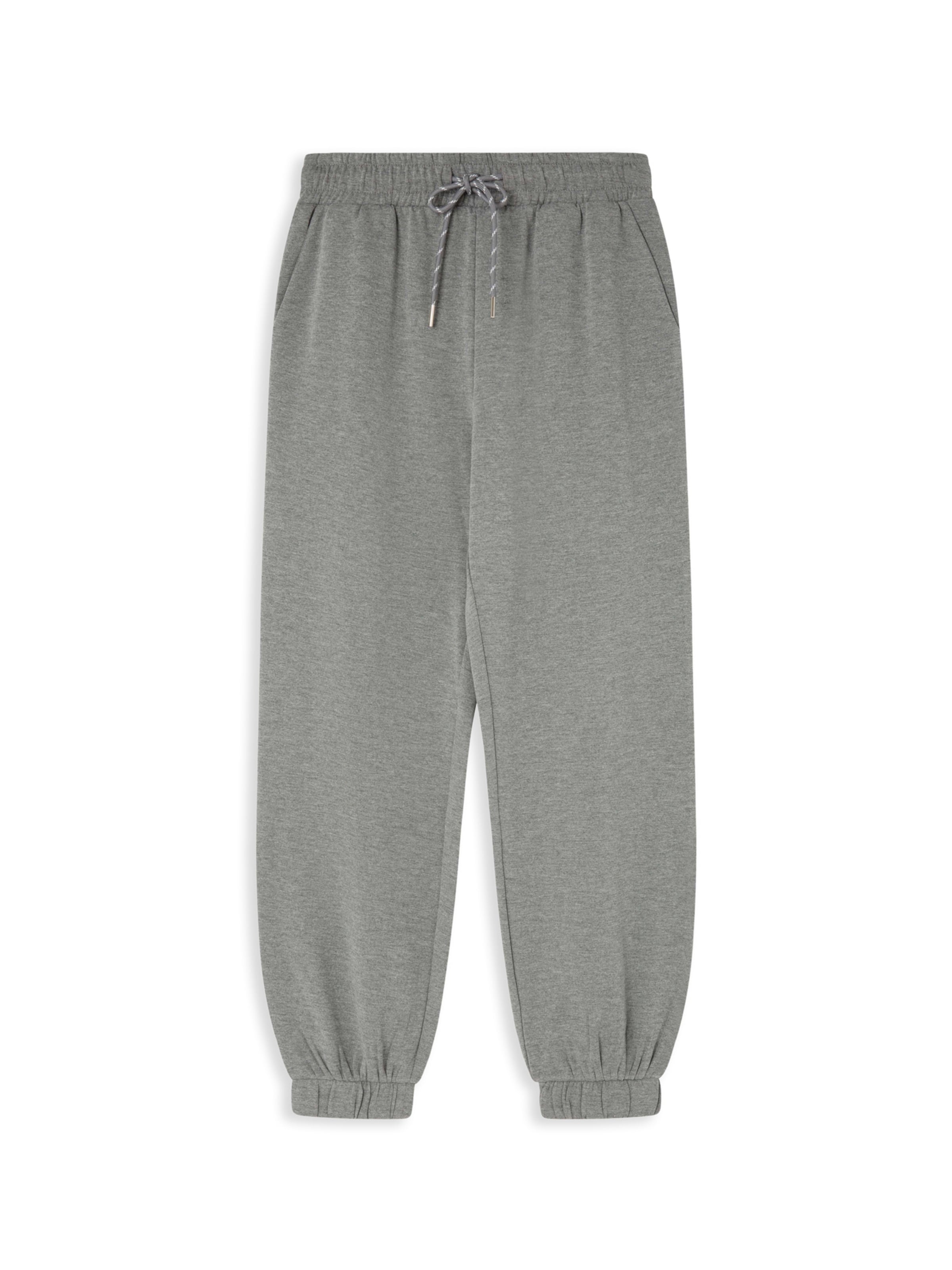 Gisela Широка кройка Спортен панталон в сиво: отпред