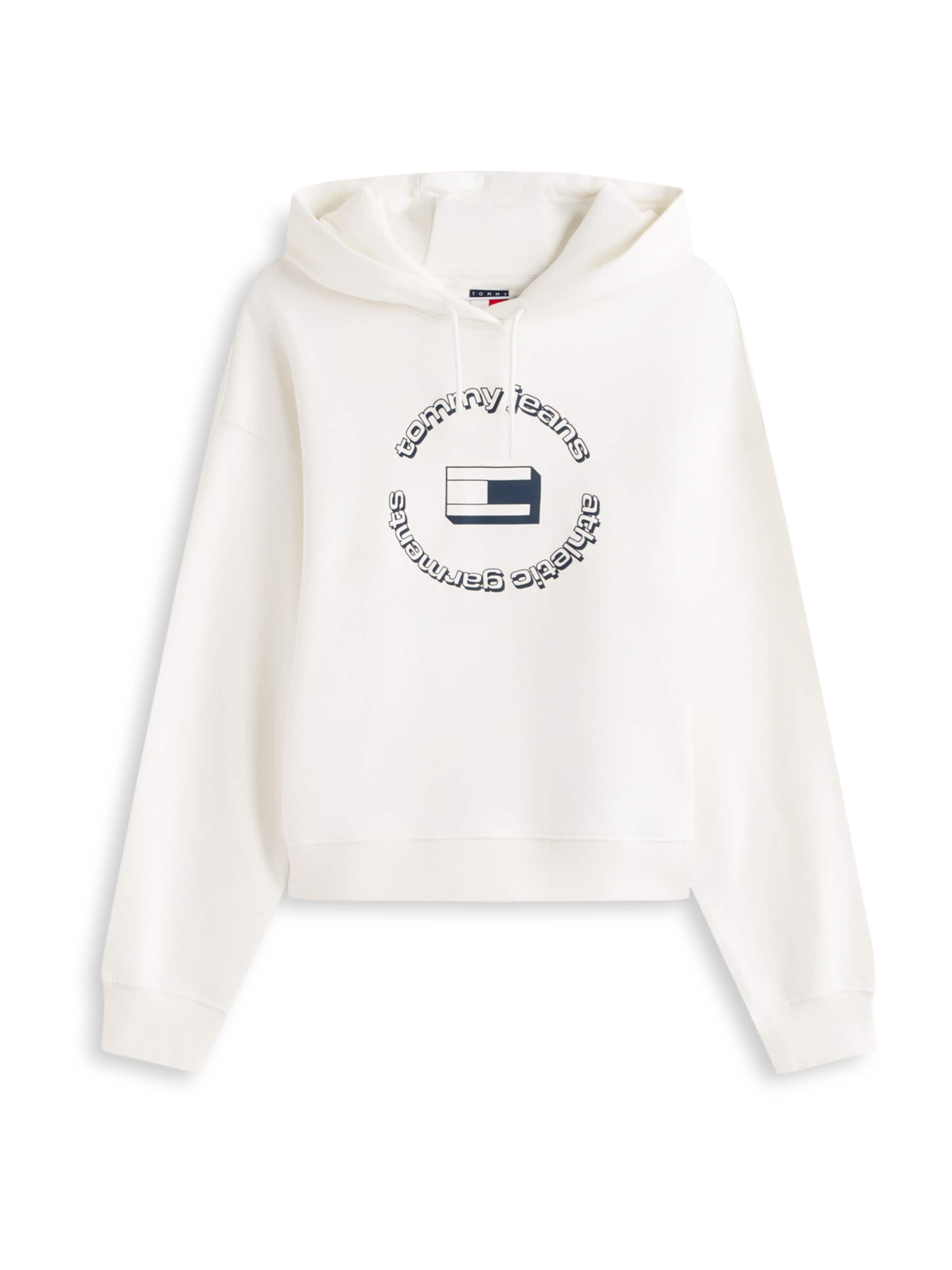 Tommy Jeans Majica 'ESS' | bela barva: sprednja stran