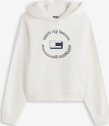 balta Tommy Jeans Megztinis be užsegimo 'ESS': priekis