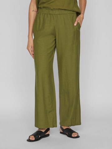 VILA Normalny krój Spodnie 'Prisilla' w kolorze zielony: przód