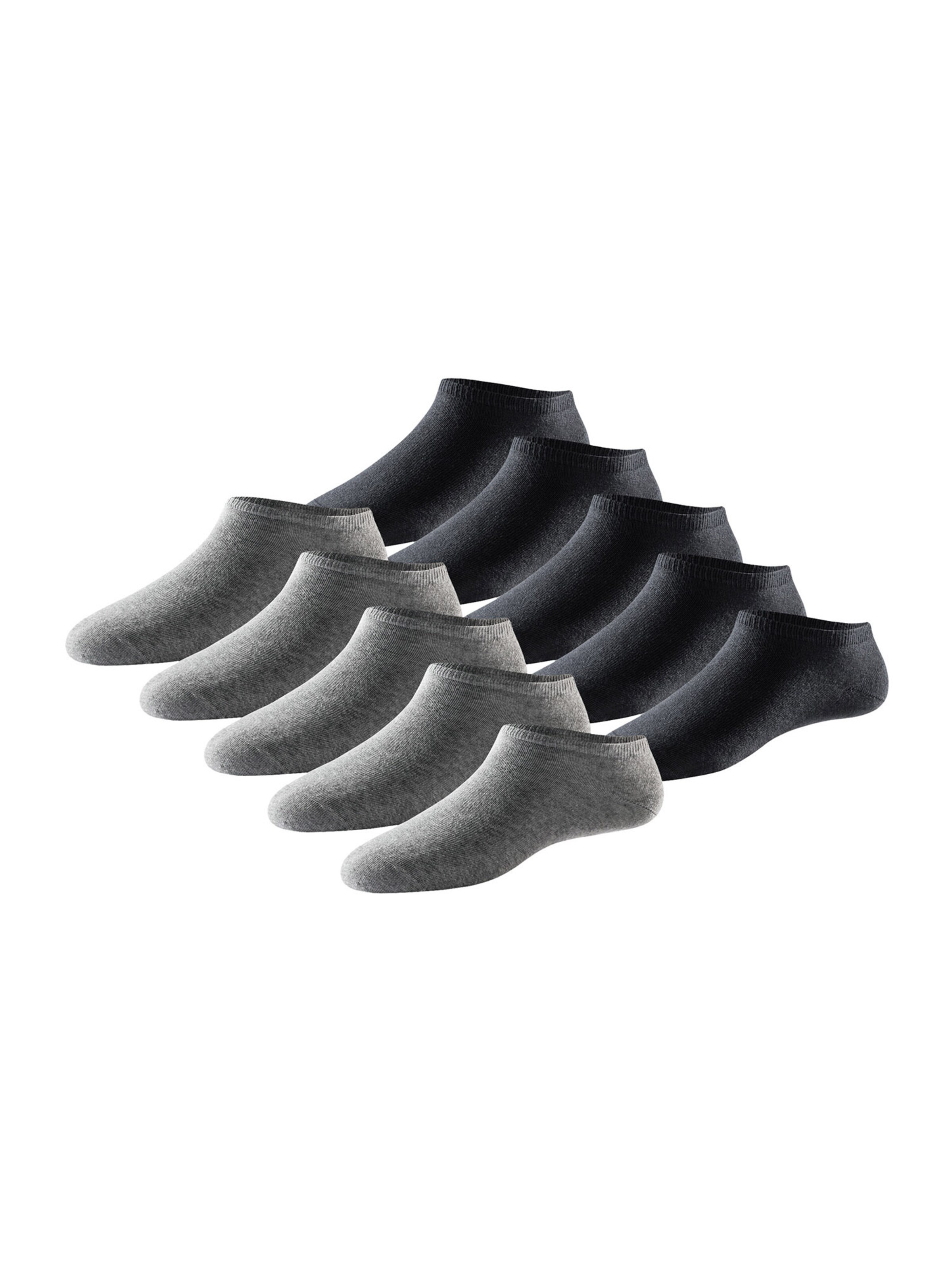 SCHIESSER Enkelsokken ' Bluebird ' in Grijs: voorkant