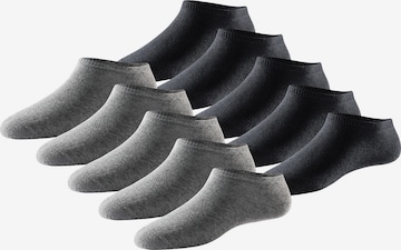 SCHIESSER Ankle Socks ' Bluebird ' in Grey: front