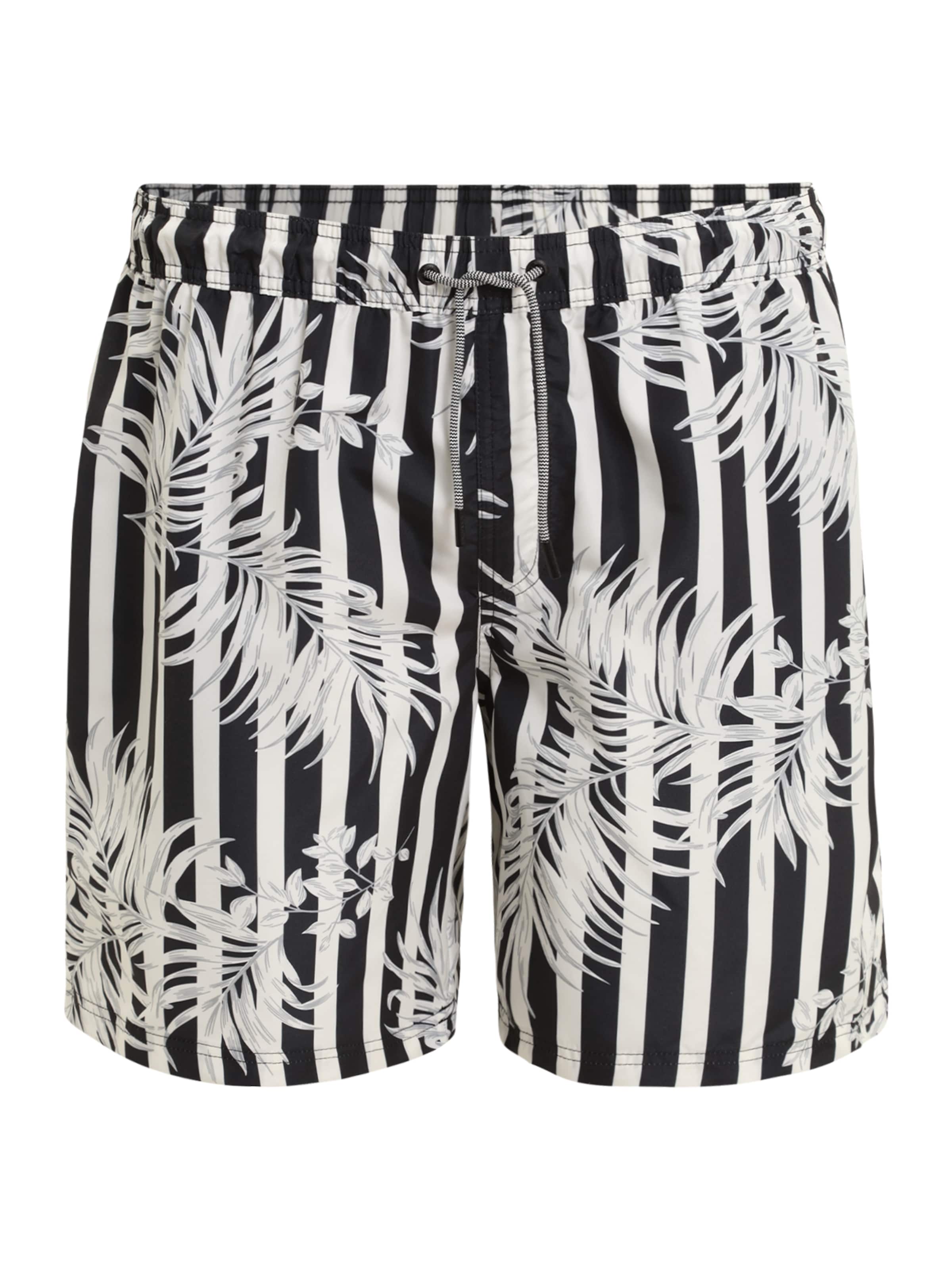 Jack & Jones Plus Σορτσάκι-μαγιό 'FIJI' σε μαύρο: μπροστά