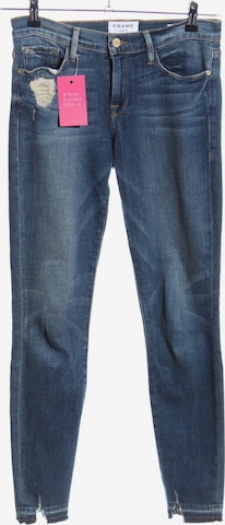 Frame Denim Skinny Jeans in 27-28 in Blue: front
