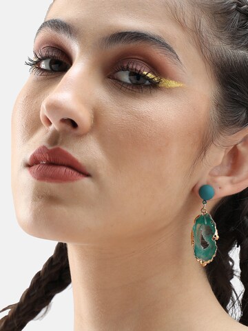 SOHI Earrings 'Wilmer' in Blue: front