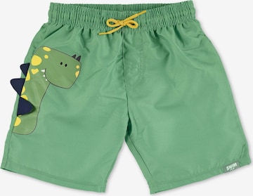 STERNTALER Board Shorts 'Dino' in Green: front