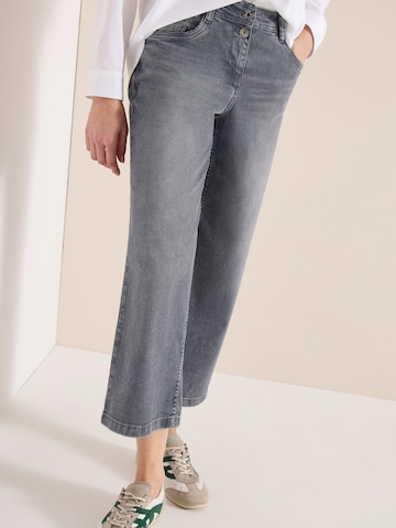 CECIL Wide leg Jeans 'Neele' in Grey: front