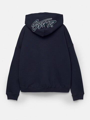 Sweat-shirt 'STWD' Pull&Bear en bleu