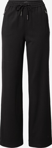 ONLY Slim fit Pleat-Front Pants 'Poptrash' in Black: front