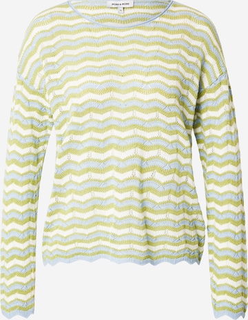 balta MORE & MORE Megztinis 'Ajour': priekis