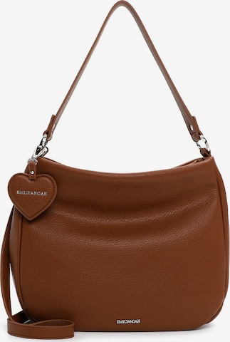 Borsa a sacco 'Enie' di Emily & Noah in marrone: frontale