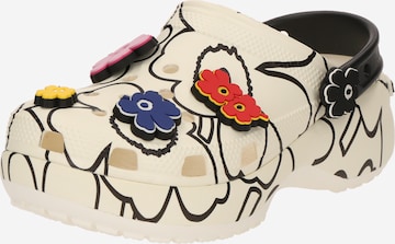 Saboţi 'Marimekko' de la Crocs pe alb: față