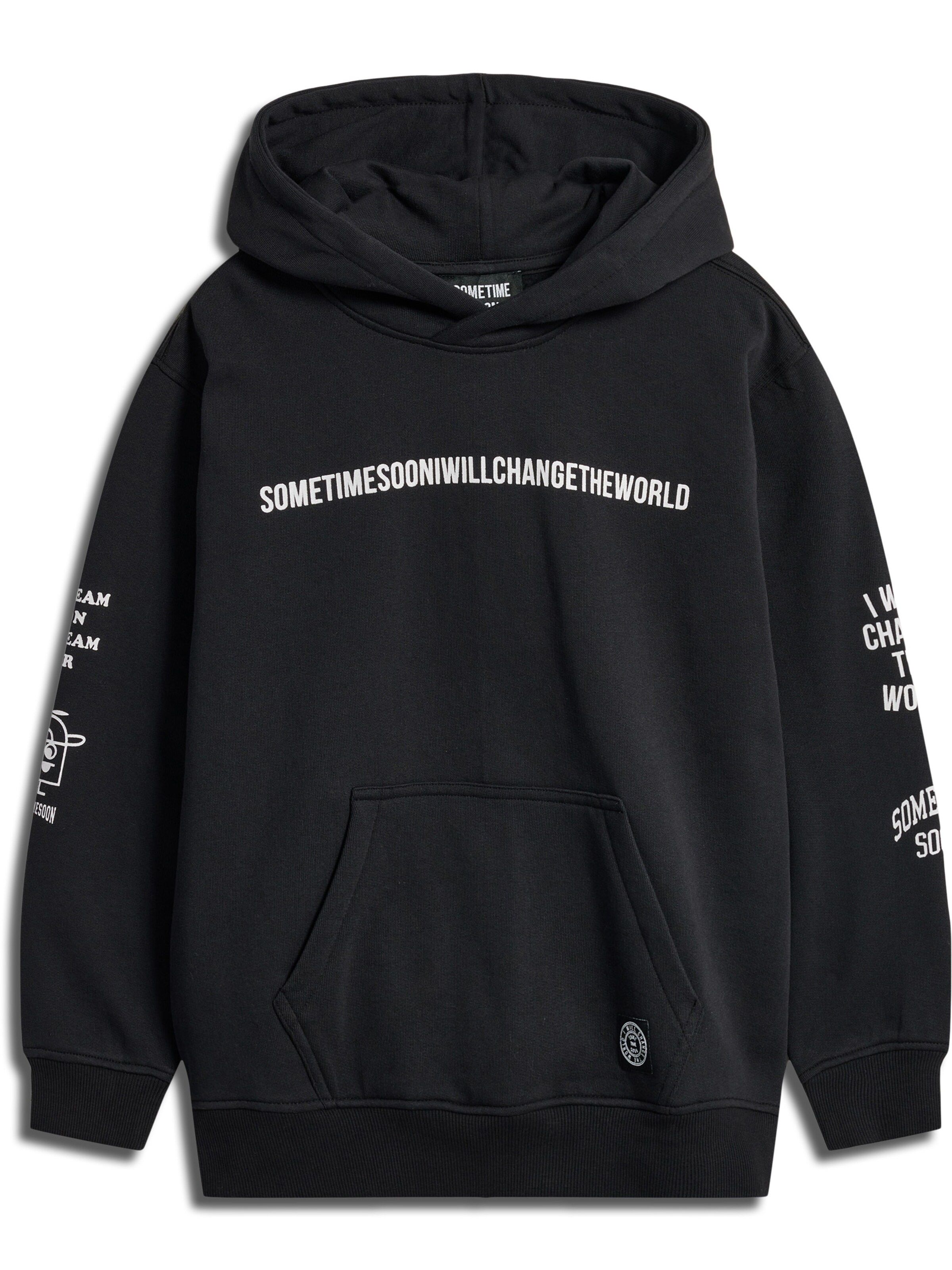 SOMETIME SOON Sweatshirt i sort: forside