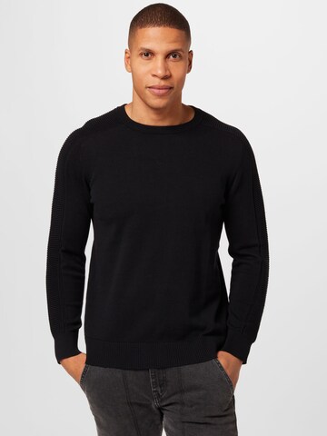 ABOUT YOU Sweater 'Arne' in Black: front