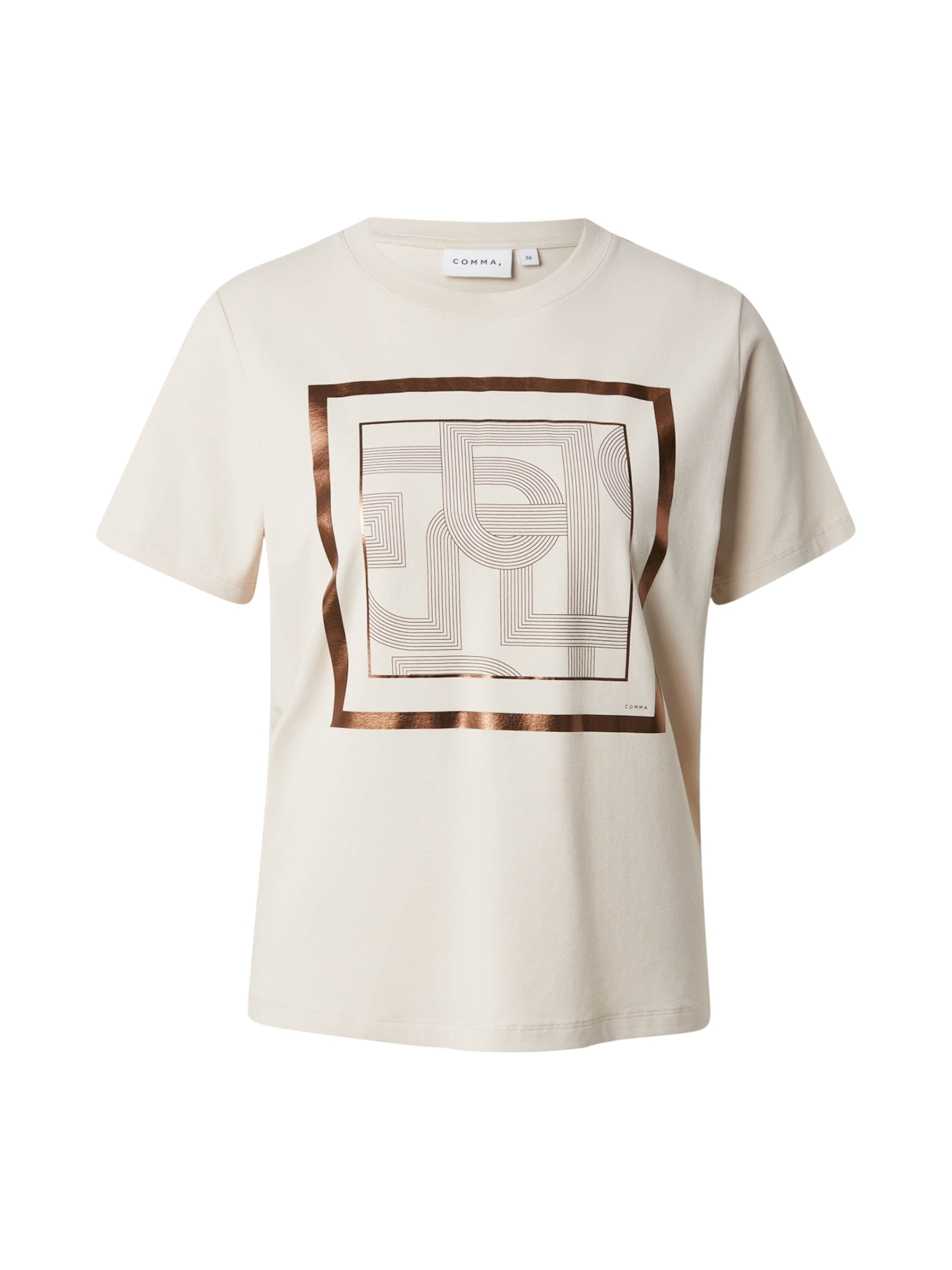 COMMA Μπλουζάκι σε μπεζ: μπροστά