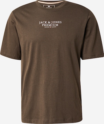 Jack & Jones Premium T-Shirt 'JPRBLUARCHIE' in Grün: Vorderseite