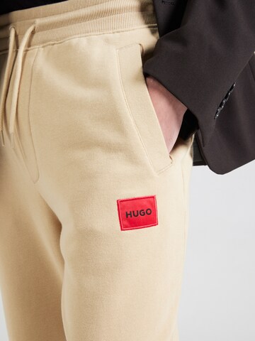 HUGO Tapered Broek 'Doak' in Beige