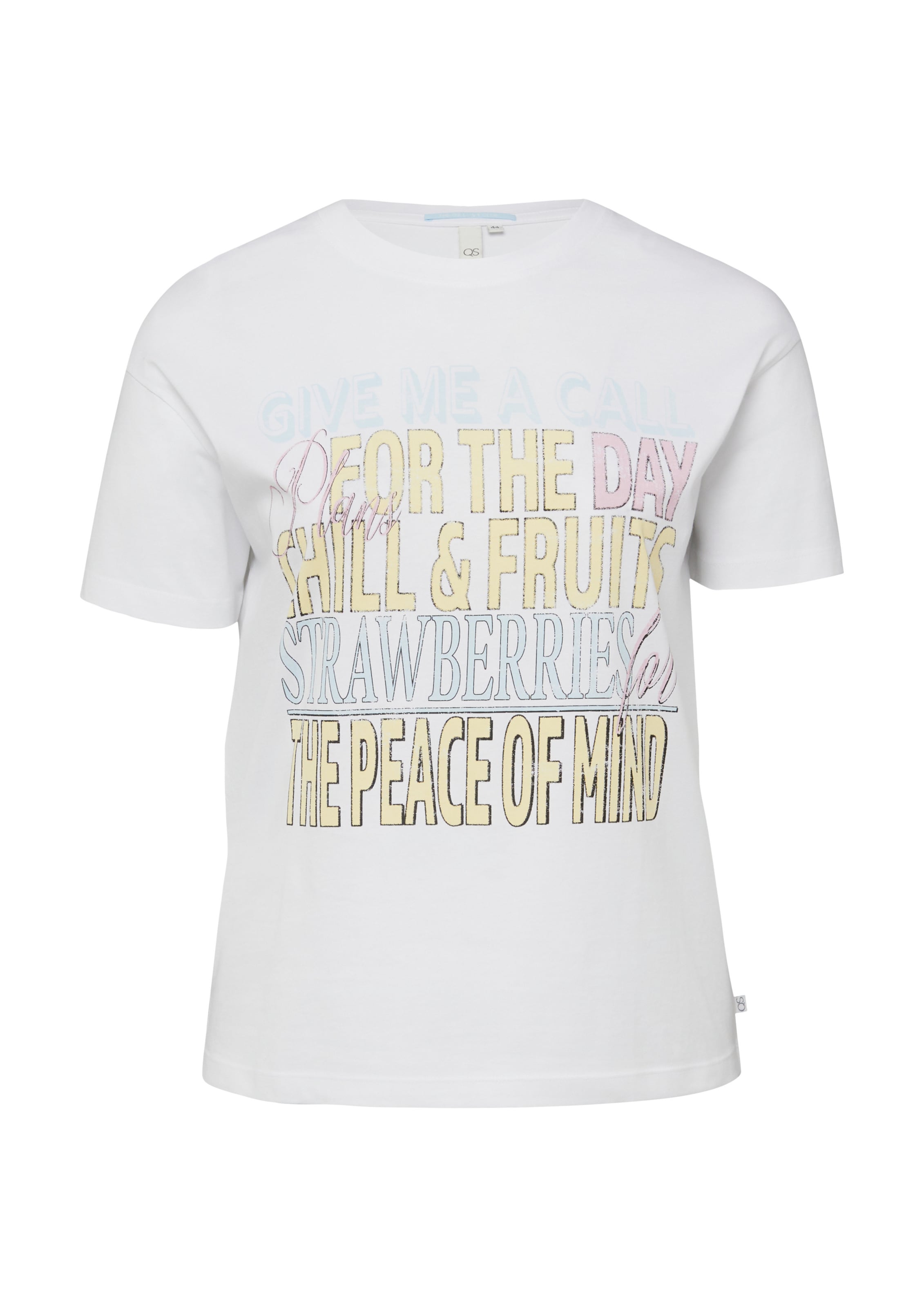 QS Shirt in Light blue / Light yellow / Rose / White, Item view