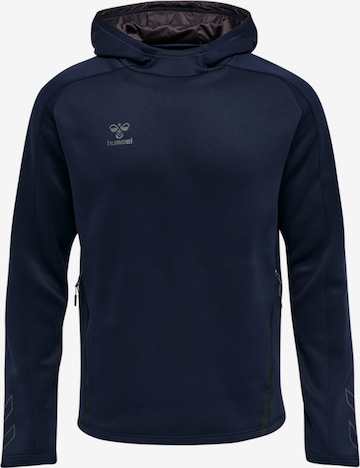 Hummel Sportsweatshirt in Blauw: voorkant