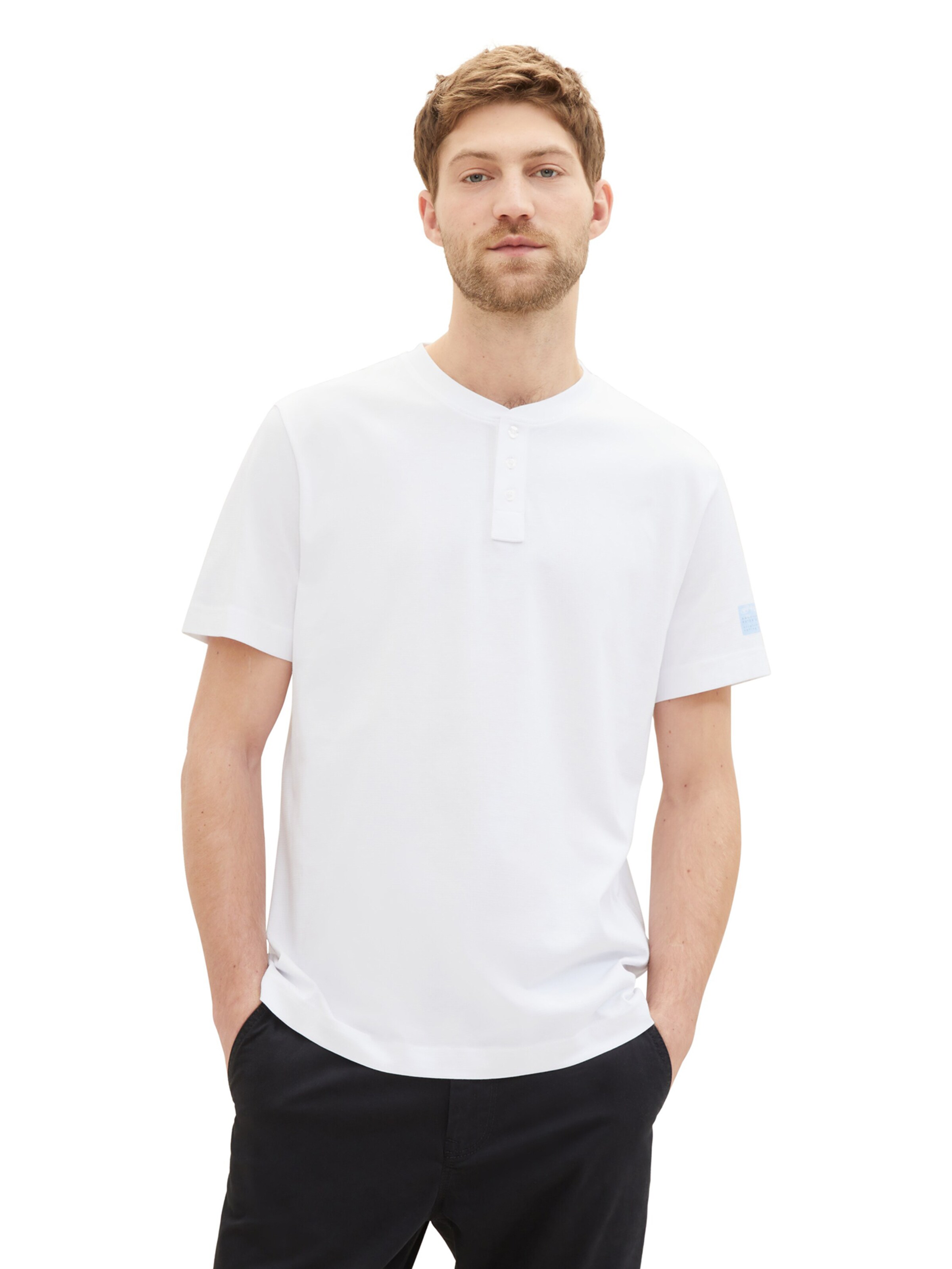 TOM TAILOR T-Shirt in Weiß: Vorderseite