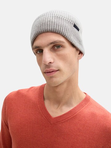 TOM TAILOR Beanie in Grey: front
