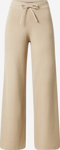 TOMMY HILFIGER Wide Leg Bukser i beige: forside