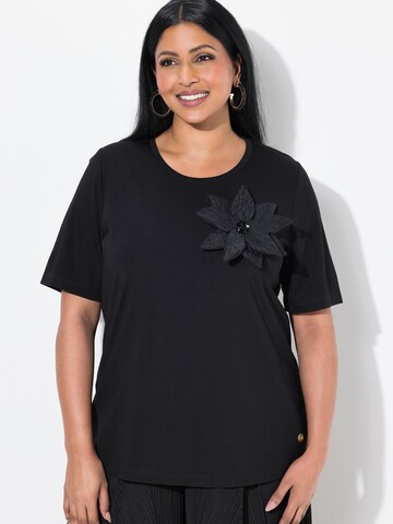 Ulla Popken Shirt in Zwart: voorkant