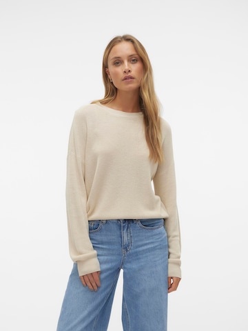 VERO MODA - Pullover 'NEW LEXSUN' em bege: frente