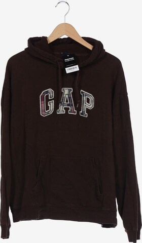 GAP Sweatshirt & Zip-Up Hoodie in XXL in Brown: front