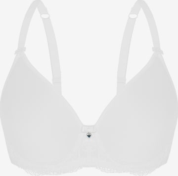 Soutien-gorge 'BEAUTIFUL ROSE' sassa en blanc : devant
