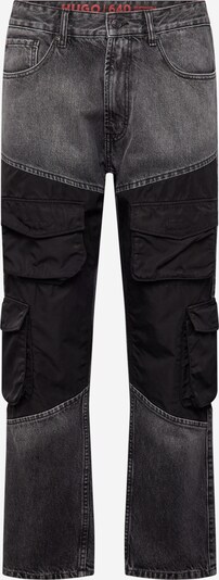 HUGO Jeans cargo en gris denim / noir, Vue avec produit