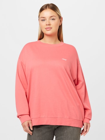 Levi's® Plus Mikina 'PL Everyday Sweatshirt' – oranžová: přední strana