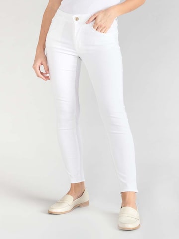 Coupe slim Jean Le Temps Des Cerises en blanc : devant
