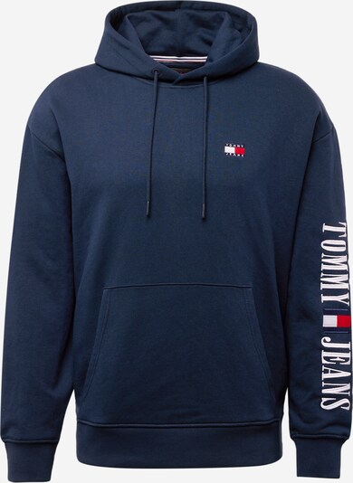 Tommy Jeans Sweat-shirt en bleu marine / rouge / blanc cassé, Vue avec produit