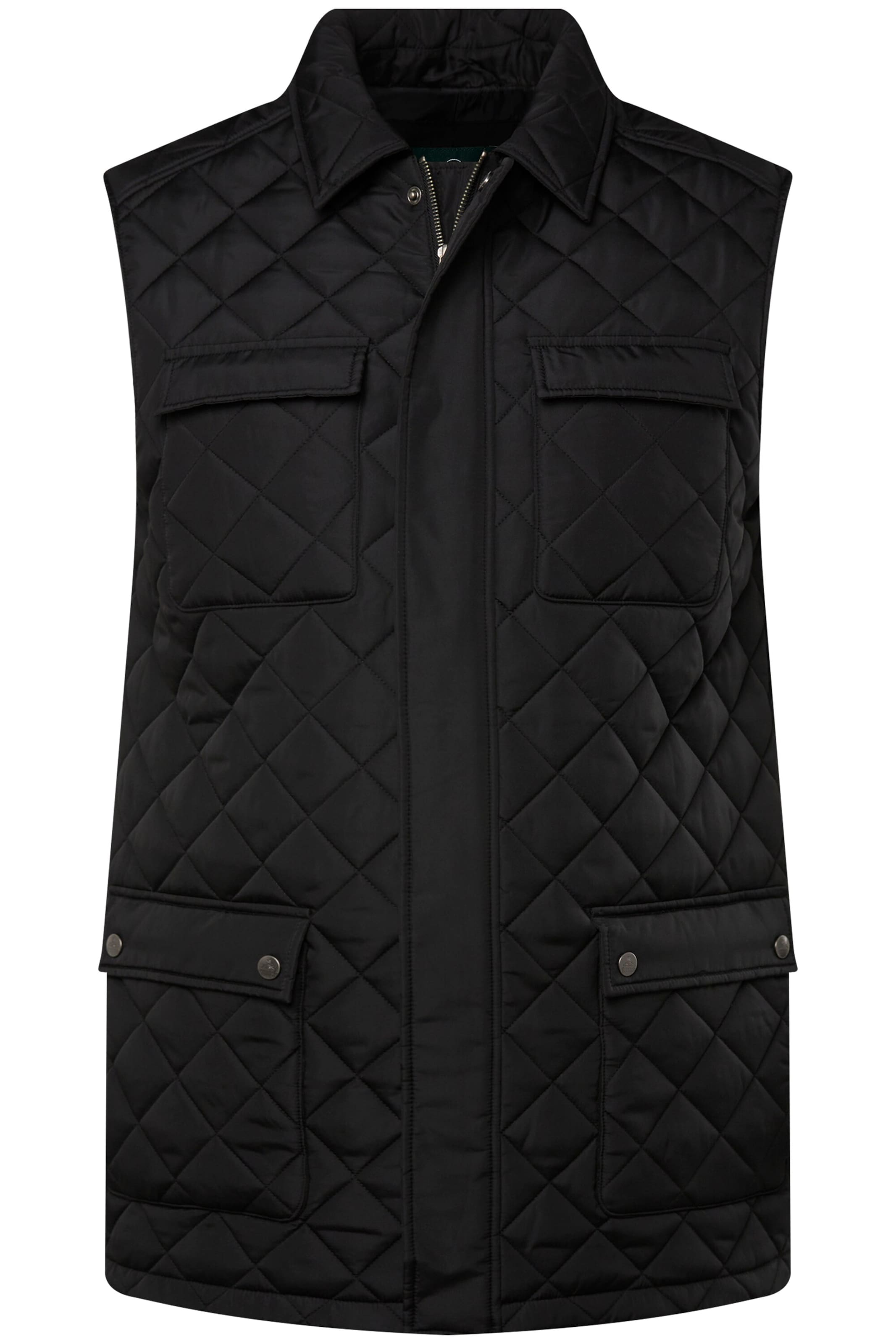 Boston Park Vest in Black: front