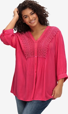 sheego by Joe Browns Bluse in Pink: predná strana