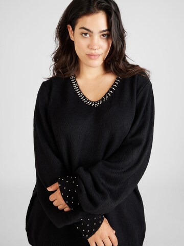 ONLY Carmakoma Pullover 'ALESSIA' in Schwarz