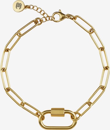 BEACH TO THE CITY Armband 'BEACH Paperclip' in Gold: Vorderseite