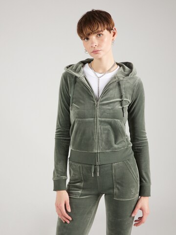 Juicy Couture Sweatjacke 'Robertson' in Grün: Vorderseite