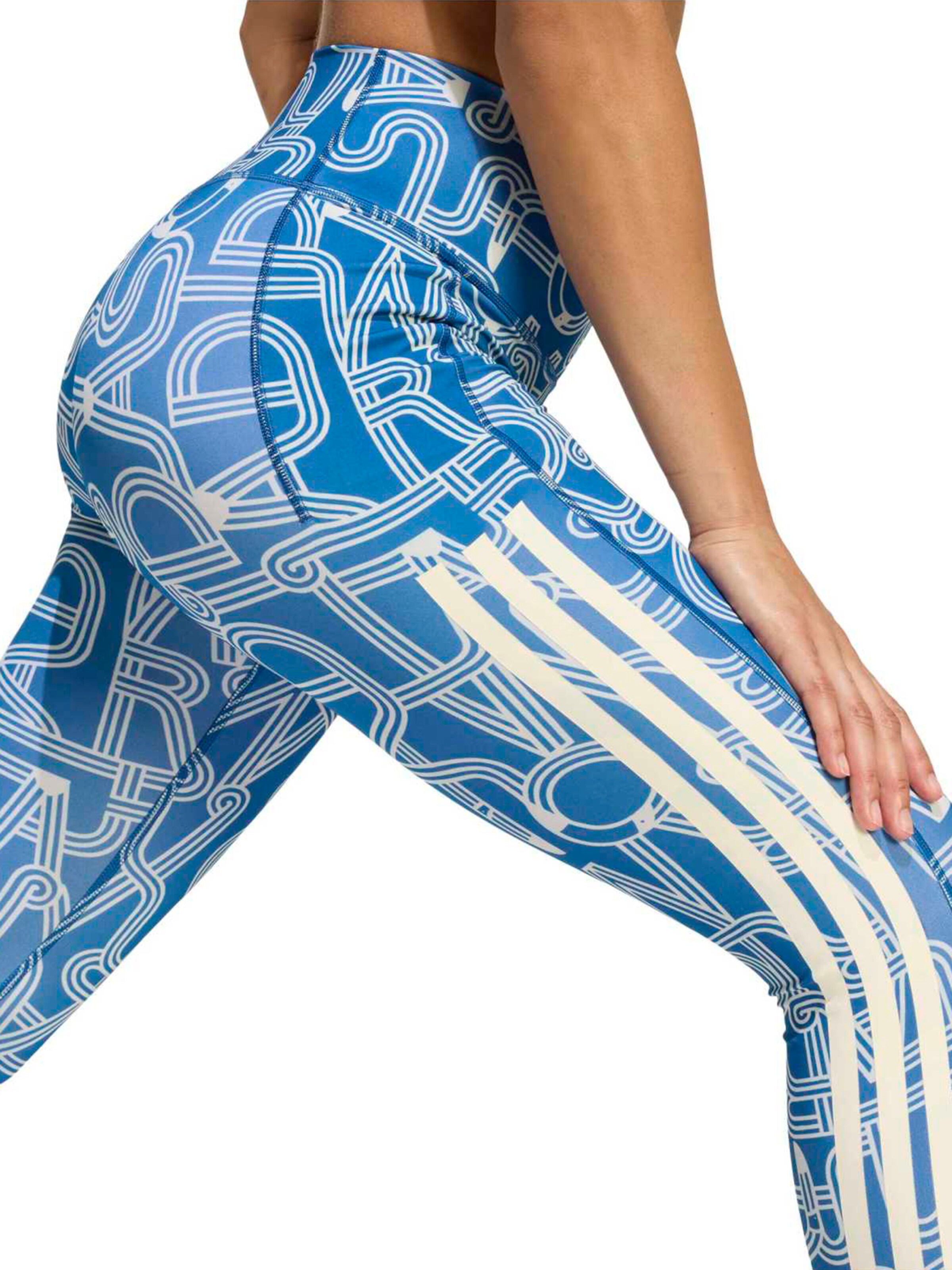 ADIDAS PERFORMANCE Skinny Športové nohavice 'FARM' - Modrá