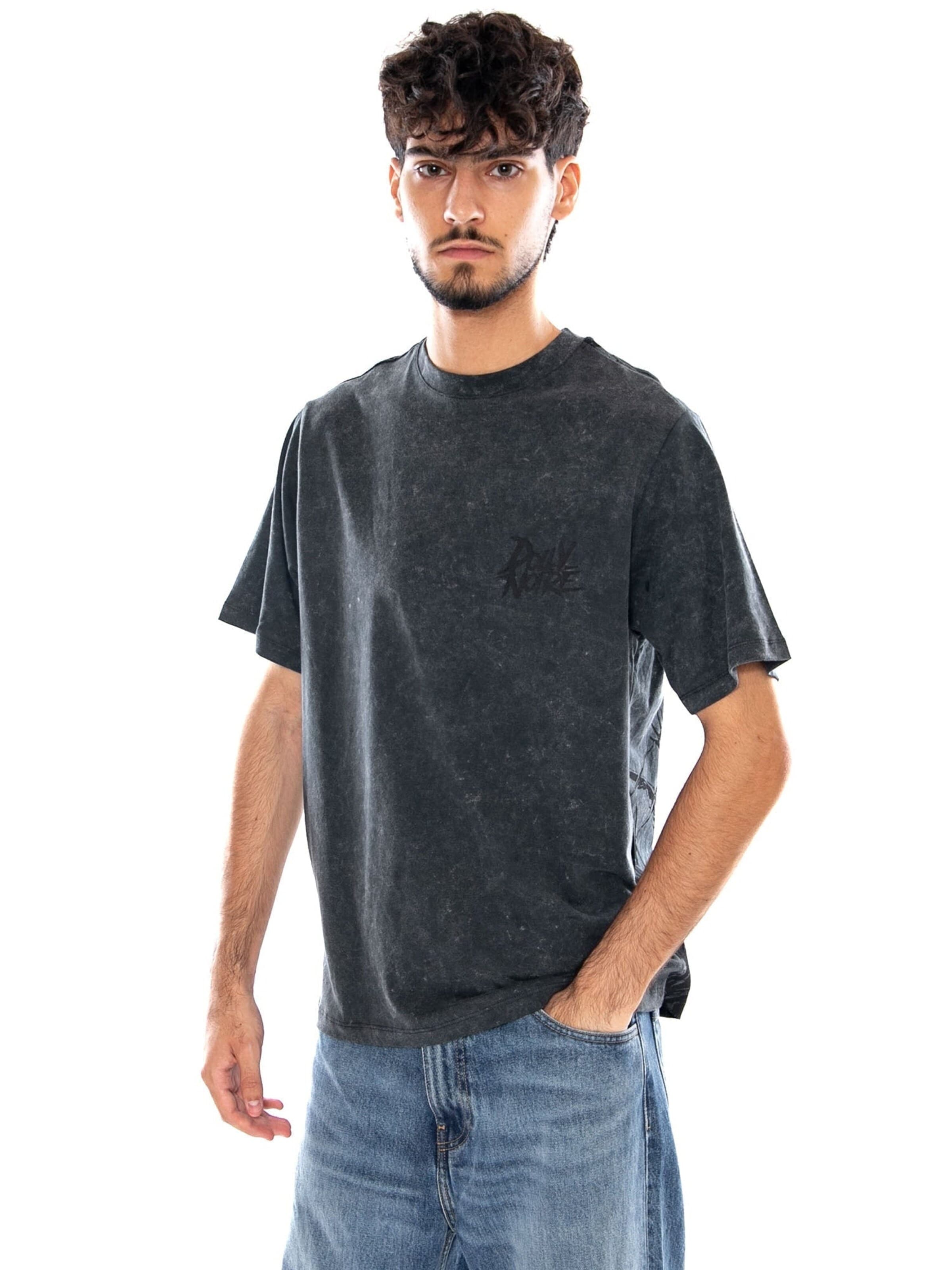 T-Shirt 'Heaven Falls Tee Acid Black Men' DOLLY NOIRE en noir