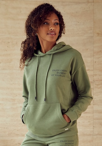 BUFFALO Sweatshirt in Groen: voorkant