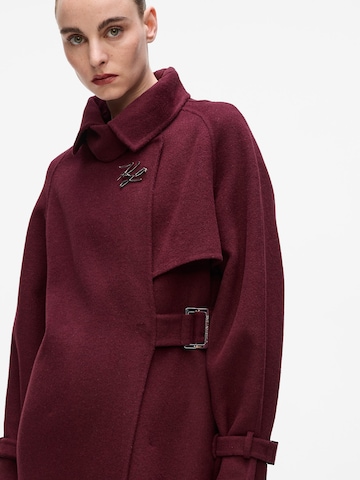 Manteau mi-saison Karl Lagerfeld en rouge