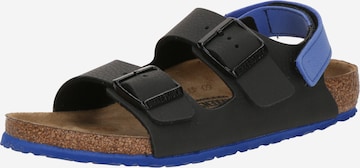 BIRKENSTOCK Öppna skor 'Milano' i svart: framsida