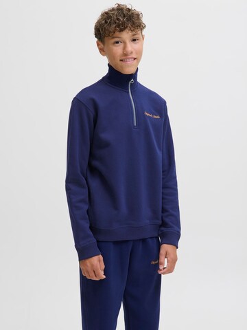Sweat Jack & Jones Junior en bleu : devant