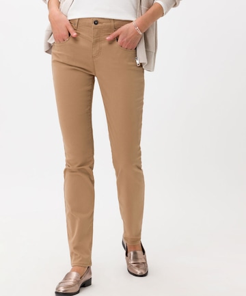 BRAX Slim fit Pants in Brown: front